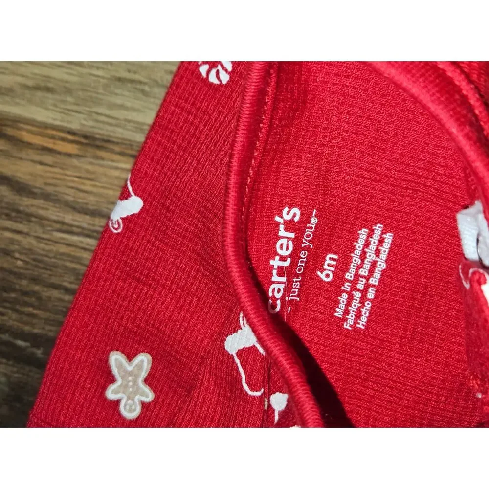 Carter's Red Christmas Sleeper NWT Size 6 months